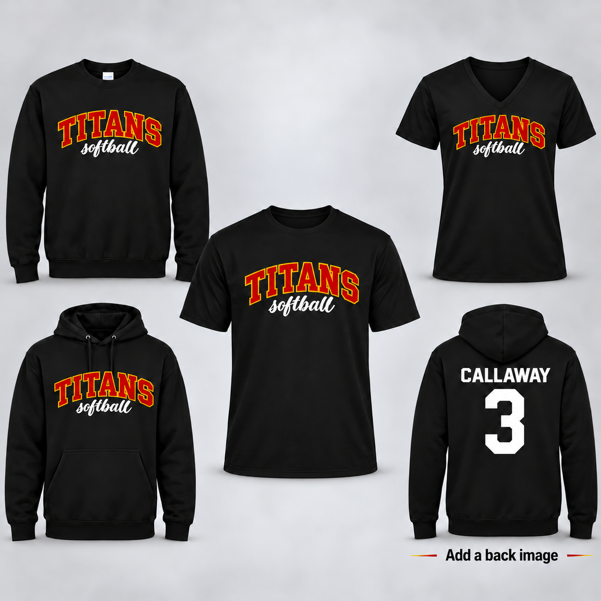 East Coast Titans - Faux Patchwork Titans Softball