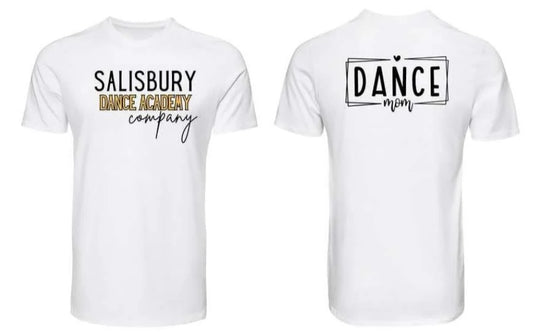 Salisbury Dance Academy Company-White Shirt-FRONT and BACK