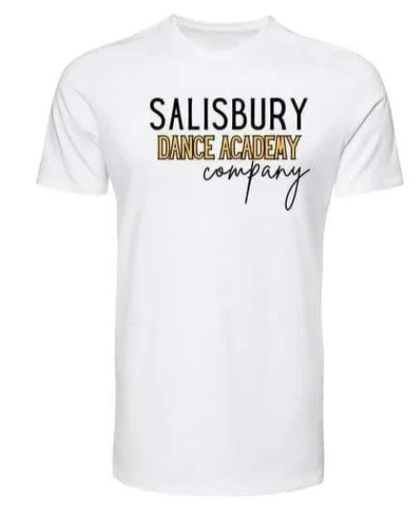 Salisbury Dance Academy Company-White Shirt-FRONT Only