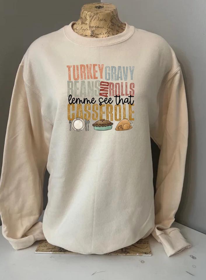 Turkey Gravy Beans and Rolls